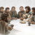 Jesús instituyendo la Cena del Señor con sus apóstoles fieles.