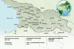 A map of Georgia