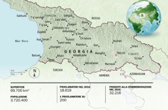 Cartina della Georgia