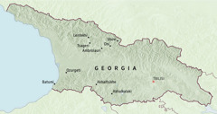 A map of Georgia shows locations where pioneers were assigned for a five-month period