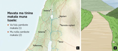 Mapa mesonganga mavata sambamu ma tinina muna Isaele makala mu nzila zatoma lungwa-lungwanga