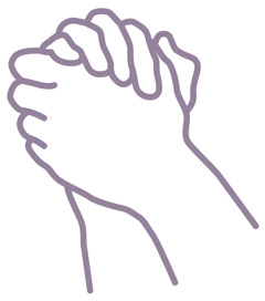 ایک شخص ہاتھ باندھ کر دُعا کر رہا ہے۔‏