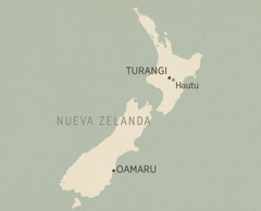 Smapail Nueva Zelanda ti te chvinaj (ta norte kʼalal ta sur) Turangi, Hautu (ti bu tspasik tsatsal abtelale) xchiʼuk Oamaru.