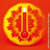 Термометр показує високу температуру на яскраво-червоному тлі.
