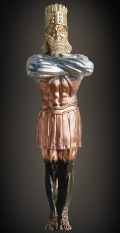 The immense image as depicted in Daniel’s prophecy.