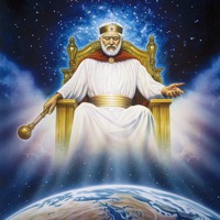 Jesucristo, el Rey del Reino de Dios, en su trono