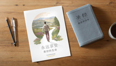Publikacije za proučavanje: brošura “Sretan život – sada i zauvijek” i prijevod Biblije “Novi svijet”