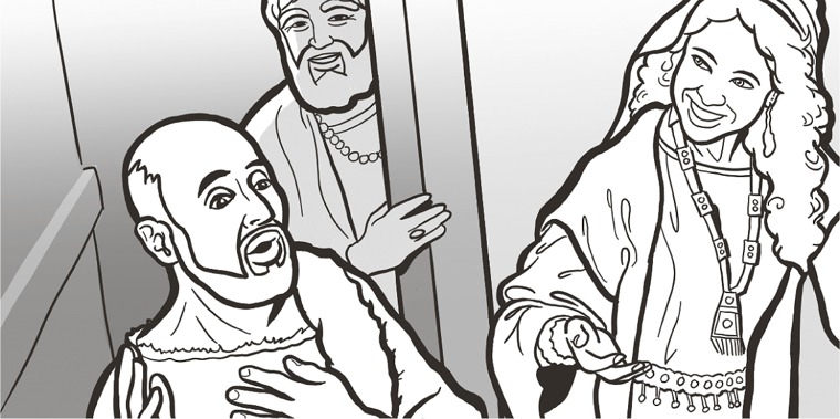 A woman shows kindness to Elisha