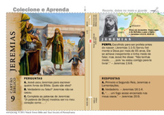 Cartão bíblico de Jeremias