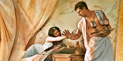 Joseph resisting Potiphar’s wife
