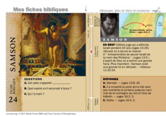 Fiche biblique : Samson