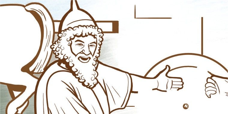 Gehazi and Naaman’s attendants