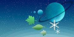 Planets, stars, snowflakes, and leaves—natural things that scientists study