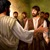 Jésus ressuscité, avec une blessure à la main, apparaissant sous forme humaine à l’apôtre Thomas et à d’autres disciples