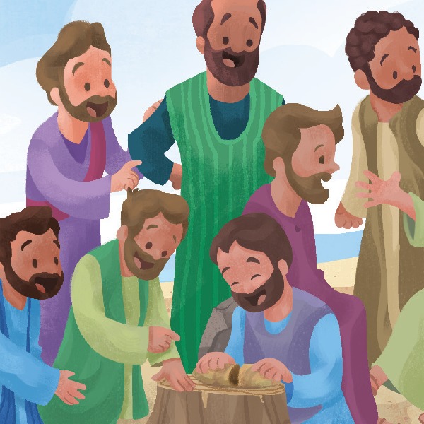 Resultado de imagen de jesus y sus 12 apostoles para niños