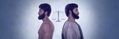 Везните на справедливостта между Адам и Исус