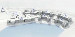 Imatge en 3D de la futura central mundial dels Testimonis de Jehovà a Warwick (Nova York)