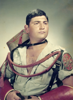 Antonio Jiménez in the Spanish Foreign Legion uniform
