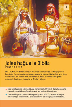 Prográma jalee hag̃ua la Biblia