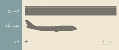 رسم بياني يُظهر طول فلك نوح وطول الطائرة النفاثة وطول الفيل