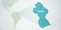 Mapa de Güiana