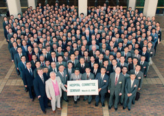 Eugene and a group of brothers attending the Hospital Liaison Committee Seminar on March 12, 1990, in Japan.