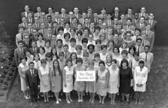 Terry with fellow graduates of the 51st class of Gilead School in September 1971.