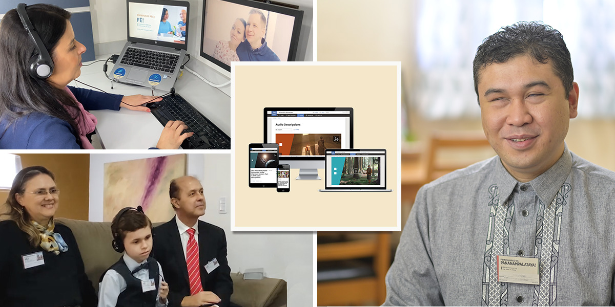 Audio Descriptions Make Conventions More Accessible to Blind and